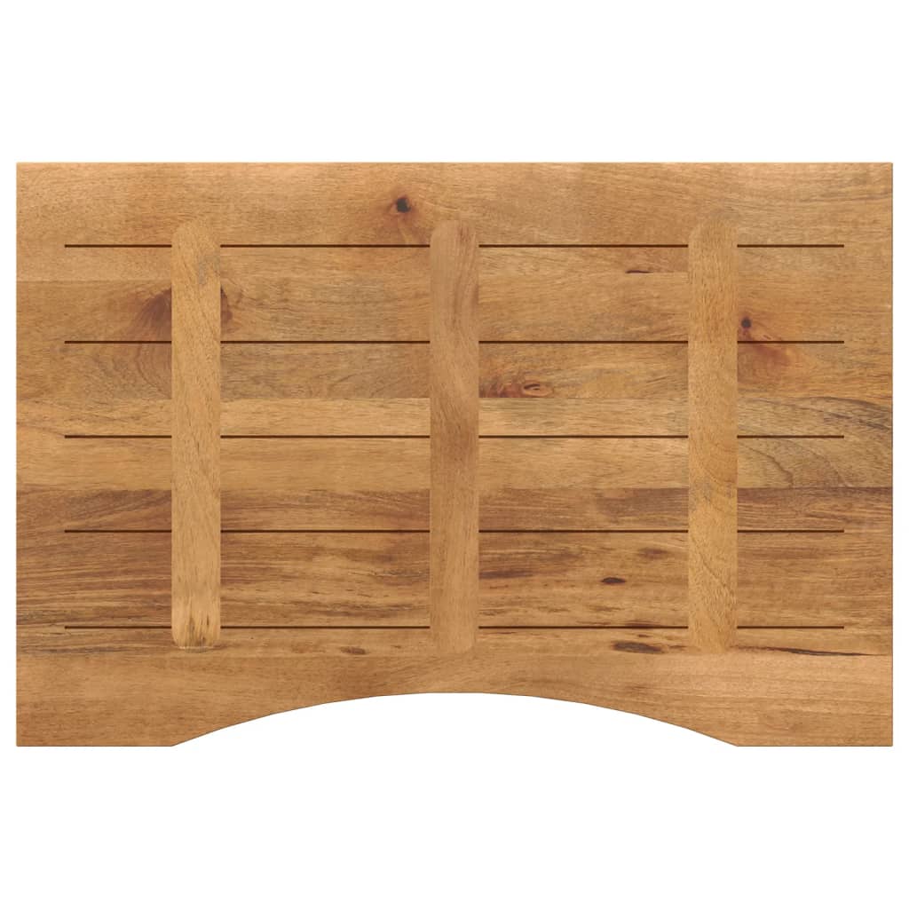 Bureaublad met ronding 100x50x2,5 cm massief ruw mangohout is nu te koop bij PeponiXL, paradijselijk wonen!