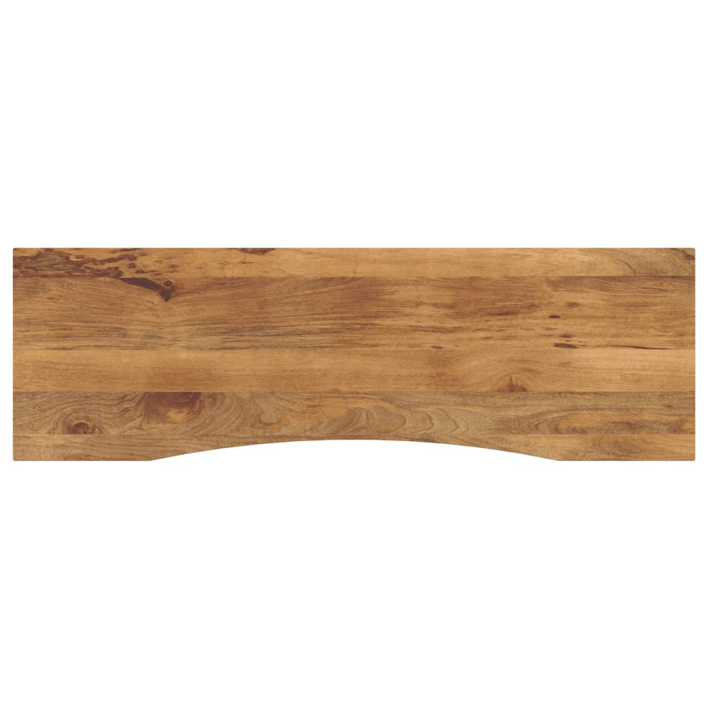 Bureaublad met ronding 160x50x2,5 cm massief ruw mangohout is nu te koop bij PeponiXL, paradijselijk wonen!