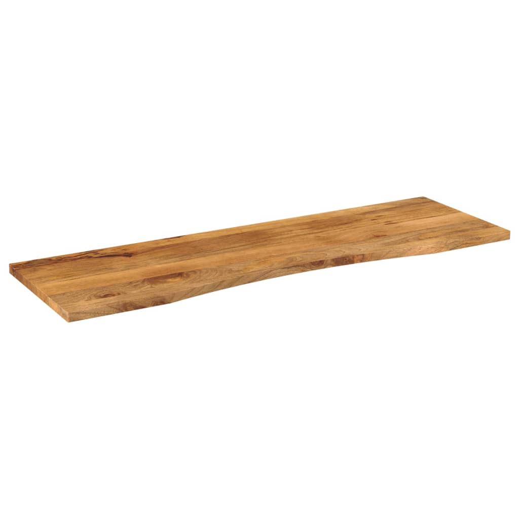 Bureaublad met ronding 160x50x2,5 cm massief ruw mangohout is nu te koop bij PeponiXL, paradijselijk wonen!