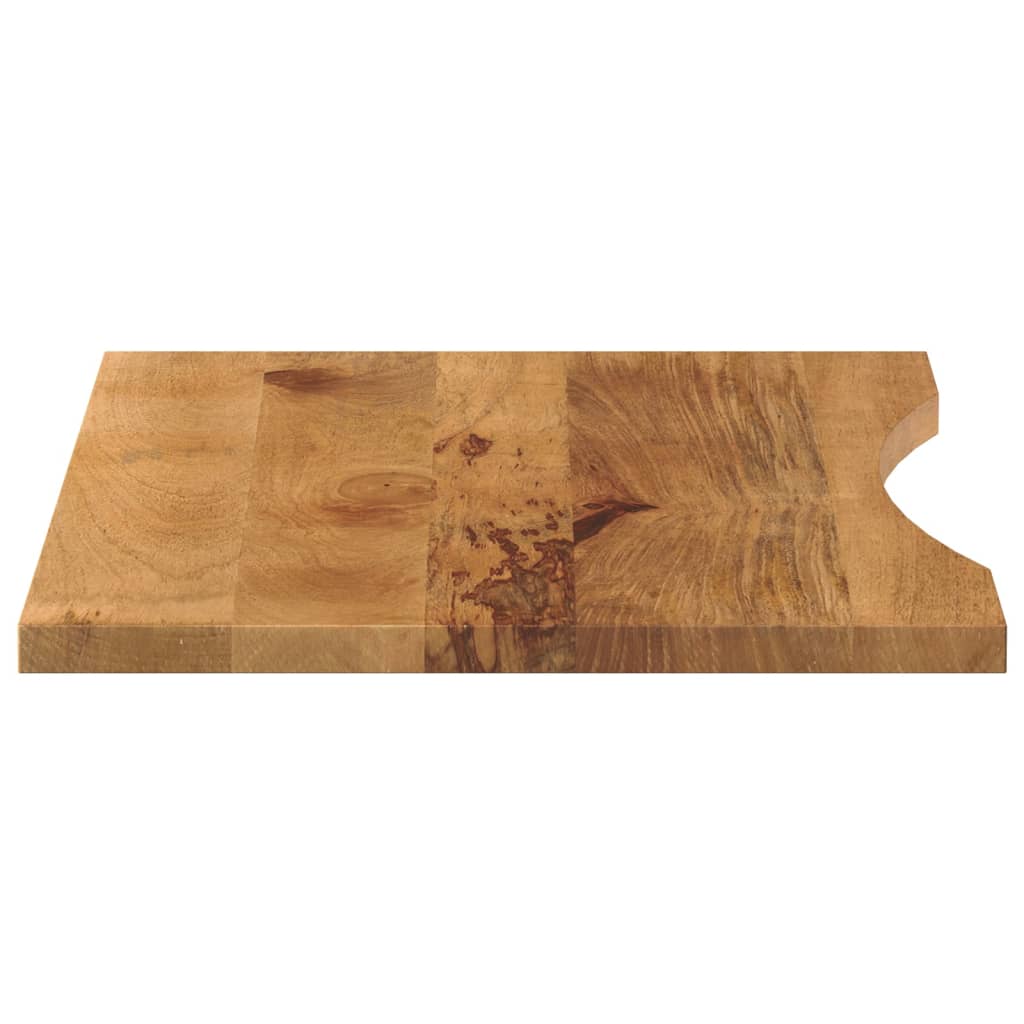 Bureaublad met ronding 90x60x2,5 cm massief ruw mangohout is nu te koop bij PeponiXL, paradijselijk wonen!