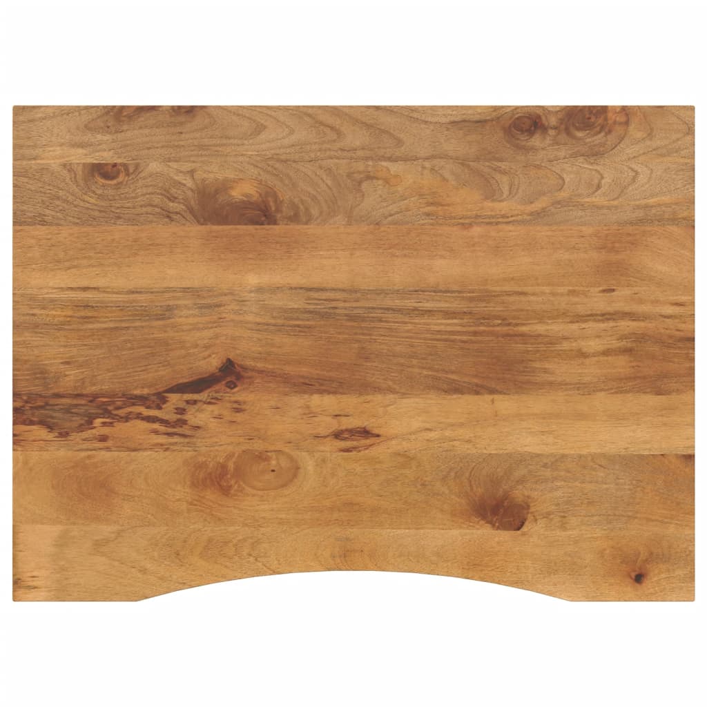 Bureaublad met ronding 100x80x2,5 cm massief ruw mangohout is nu te koop bij PeponiXL, paradijselijk wonen!