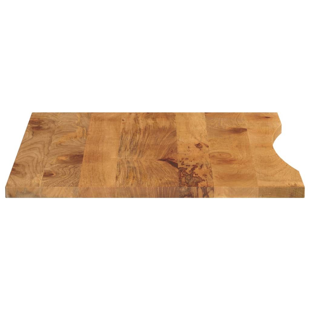 Bureaublad met ronding 100x80x2,5 cm massief ruw mangohout is nu te koop bij PeponiXL, paradijselijk wonen!