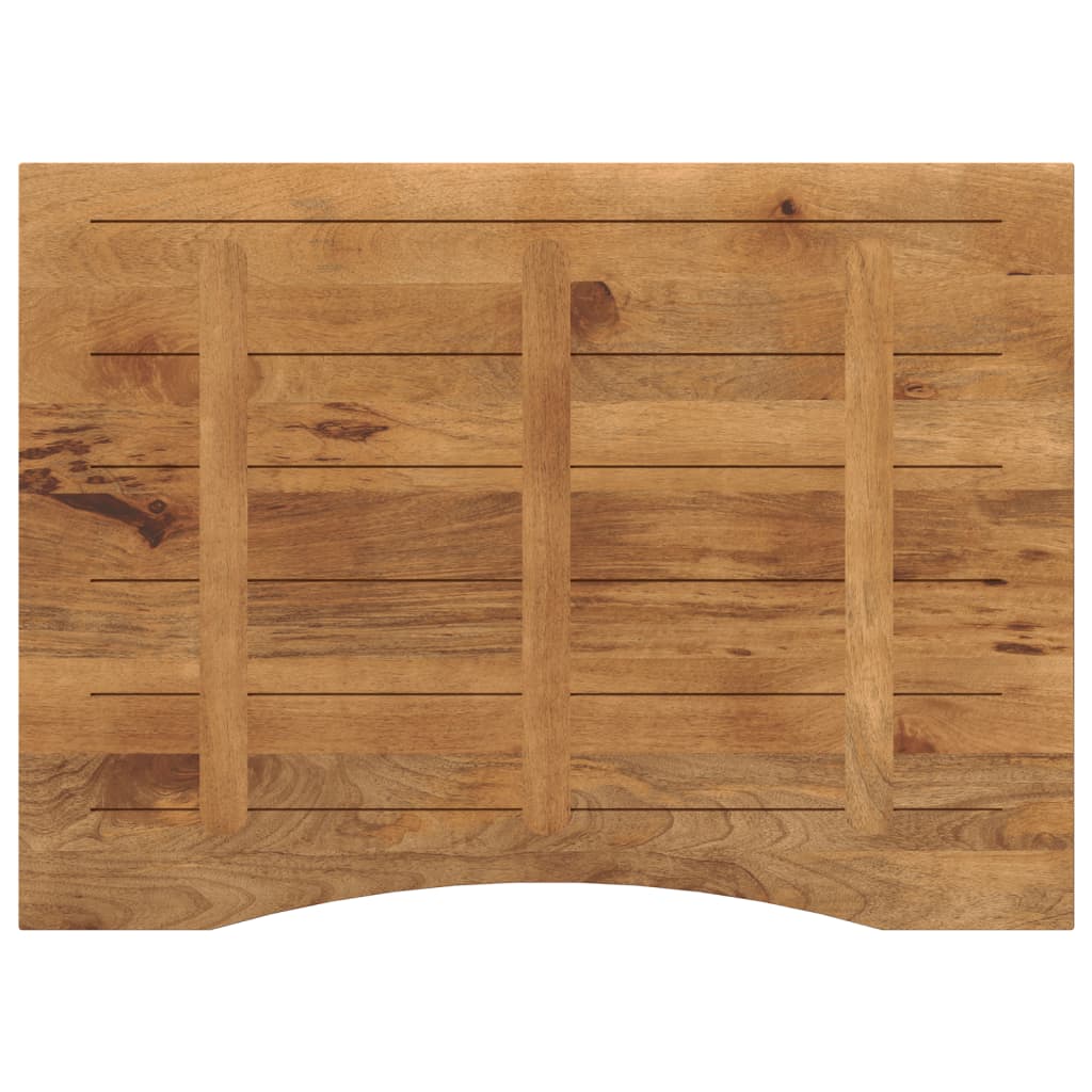 Bureaublad met ronding 100x80x2,5 cm massief ruw mangohout is nu te koop bij PeponiXL, paradijselijk wonen!