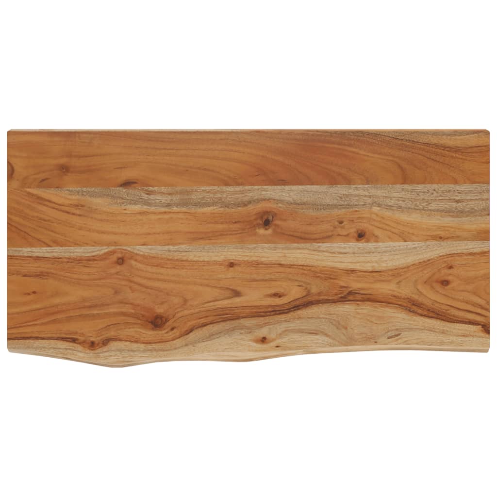 Wandschap rechthoekig natuurlijke rand 40x20x2,5 cm acaciahout is nu te koop bij PeponiXL, paradijselijk wonen!