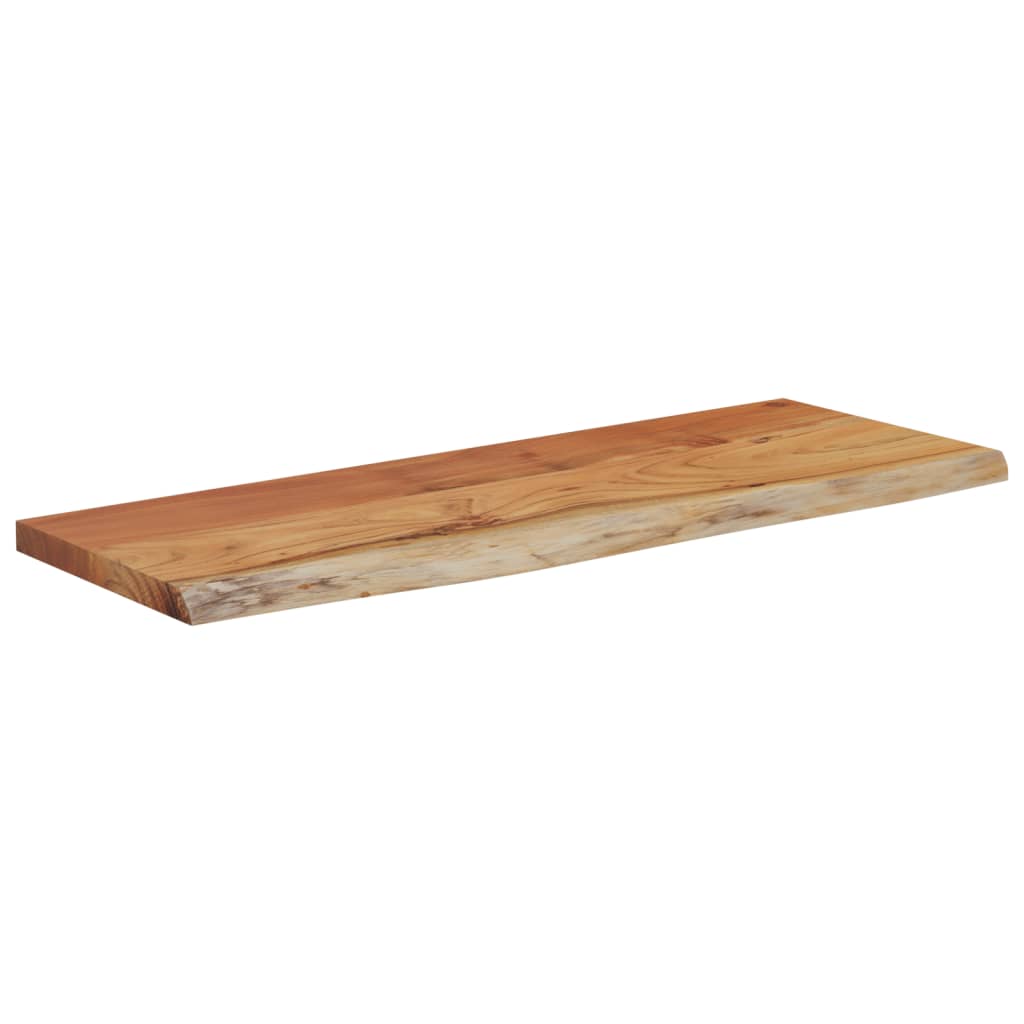 Wandschap rechthoekig natuurlijke rand 50x20x2,5 cm acaciahout is nu te koop bij PeponiXL, paradijselijk wonen!