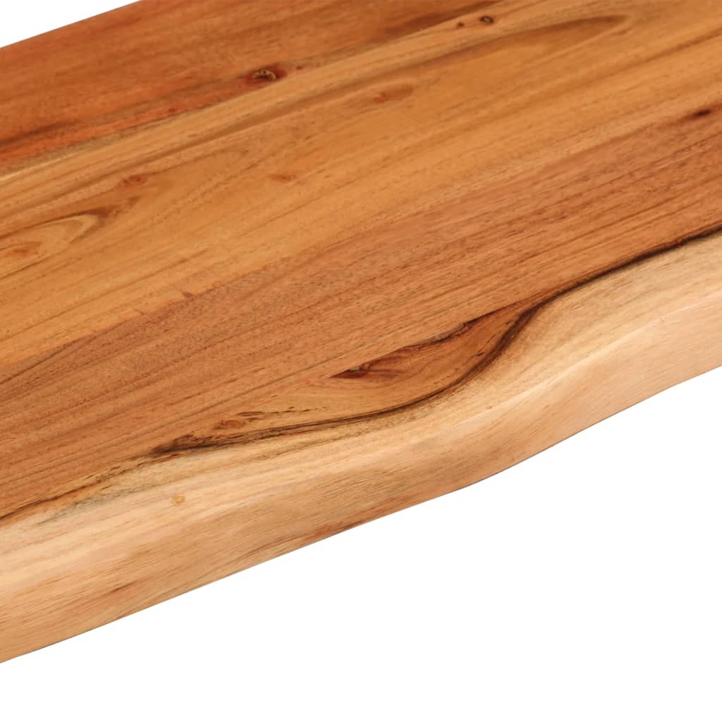 Wandschap rechthoekig natuurlijke rand 60x20x2,5 cm acaciahout is nu te koop bij PeponiXL, paradijselijk wonen!