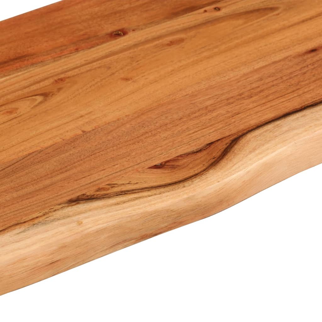 Wandschap rechthoekig natuurlijke rand 70x20x2,5 cm acaciahout is nu te koop bij PeponiXL, paradijselijk wonen!
