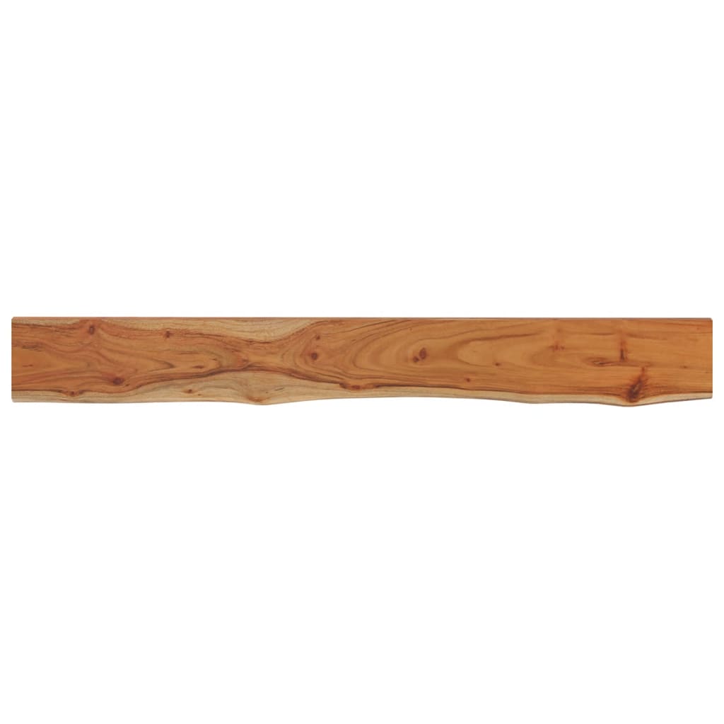 Wandschap rechthoekig natuurlijke rand 160x20x2,5 cm acaciahout is nu te koop bij PeponiXL, paradijselijk wonen!