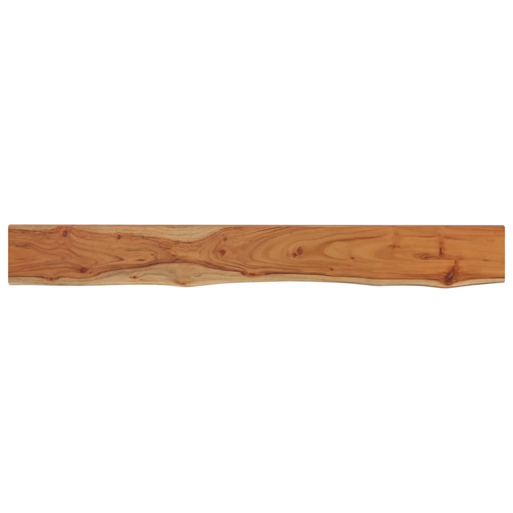 Wandschap rechthoekig natuurlijke rand 180x20x2,5 cm acaciahout is nu te koop bij PeponiXL, paradijselijk wonen!