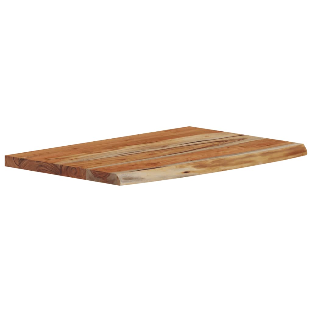 Wandschap rechthoekig natuurlijke rand 50x30x2,5 cm acaciahout is nu te koop bij PeponiXL, paradijselijk wonen!