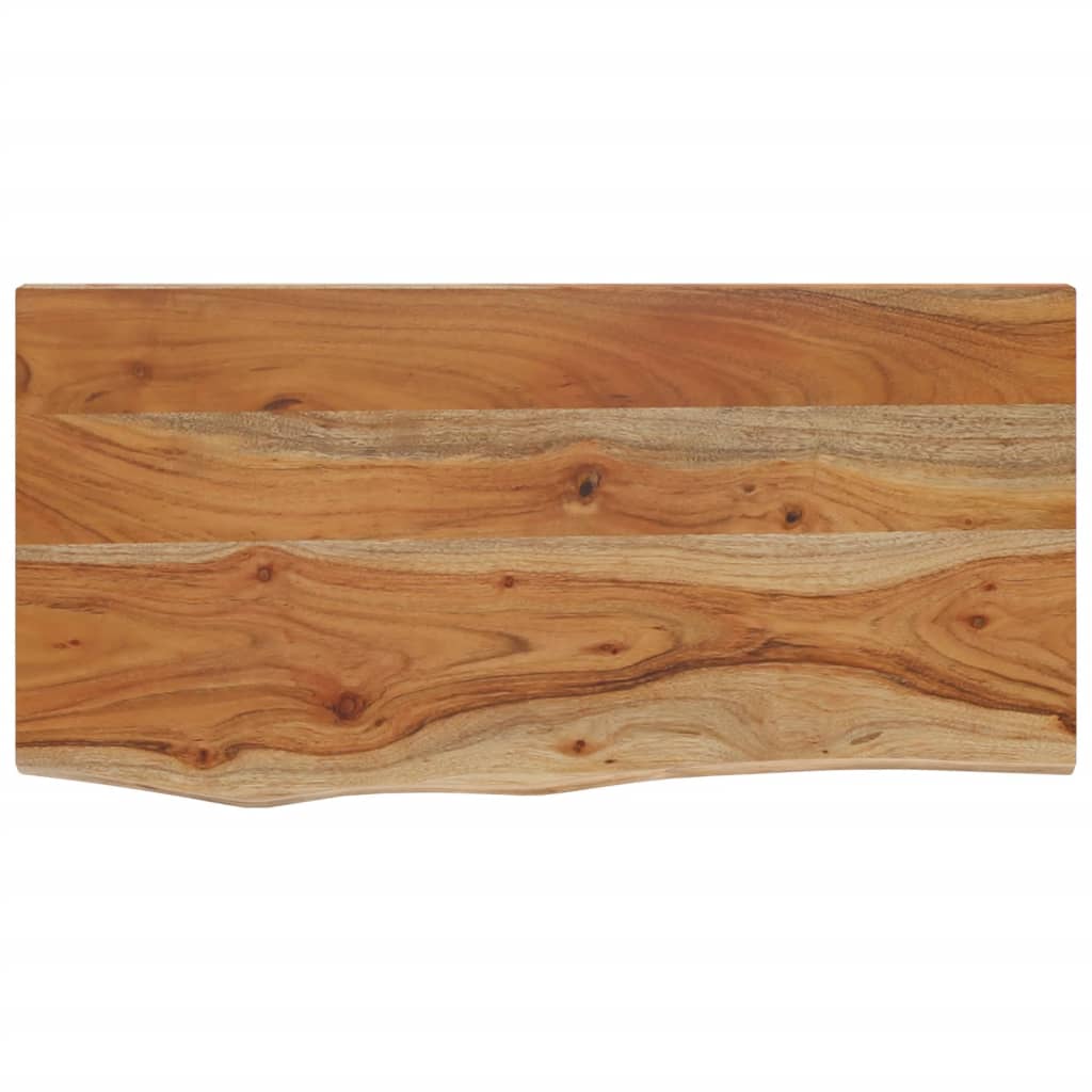 Wandschap rechthoekig natuurlijke rand 60x30x2,5 cm acaciahout is nu te koop bij PeponiXL, paradijselijk wonen!
