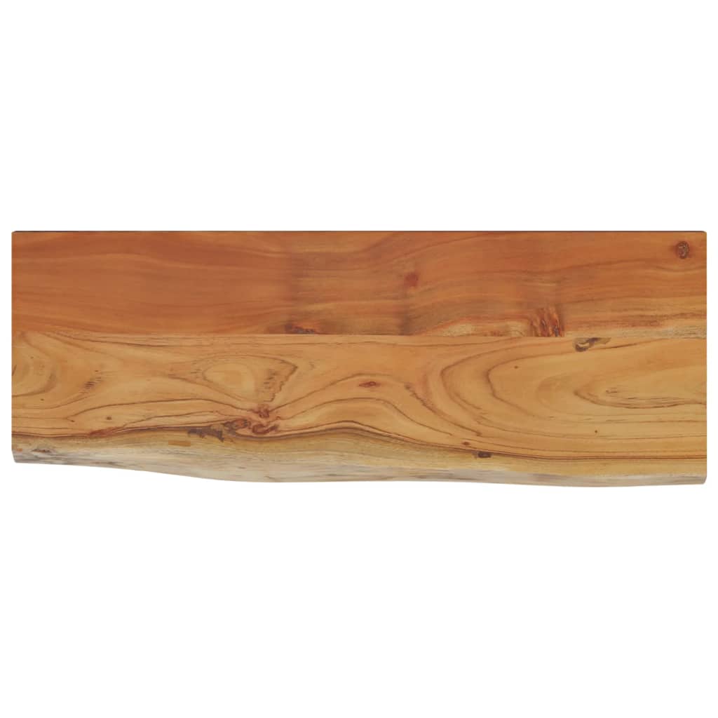 Wandschap rechthoekig natuurlijke rand 70x30x2,5 cm acaciahout is nu te koop bij PeponiXL, paradijselijk wonen!