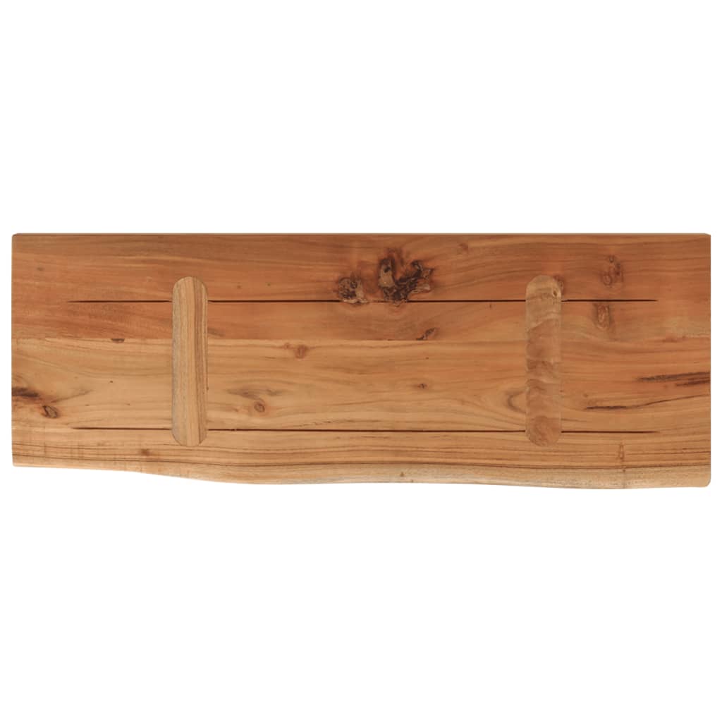 Wandschap rechthoekig natuurlijke rand 70x30x2,5 cm acaciahout is nu te koop bij PeponiXL, paradijselijk wonen!