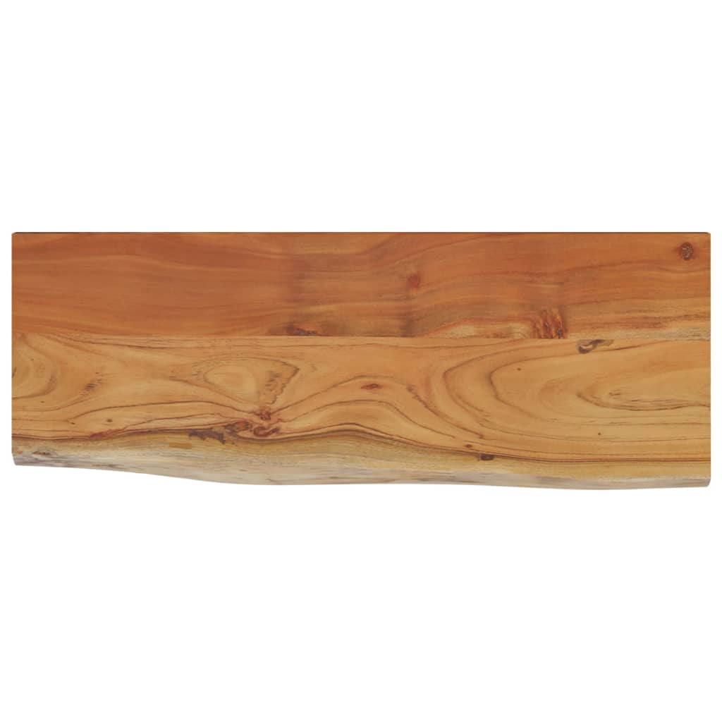 Wandschap rechthoekig natuurlijke rand 80x30x2,5 cm acaciahout is nu te koop bij PeponiXL, paradijselijk wonen!