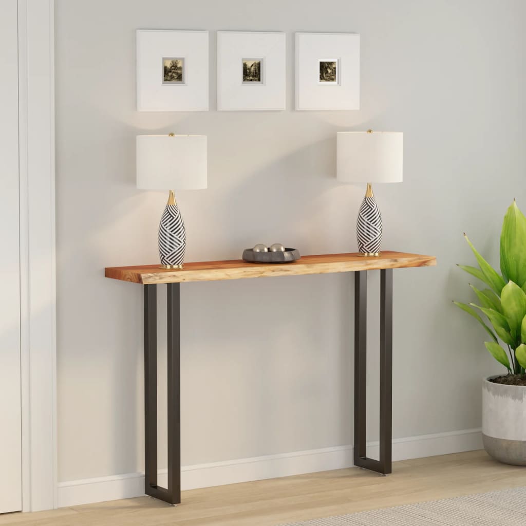 Tafelblad rechthoekig natuurlijke rand 140x30x2,5 cm acaciahout is nu te koop bij PeponiXL, paradijselijk wonen!