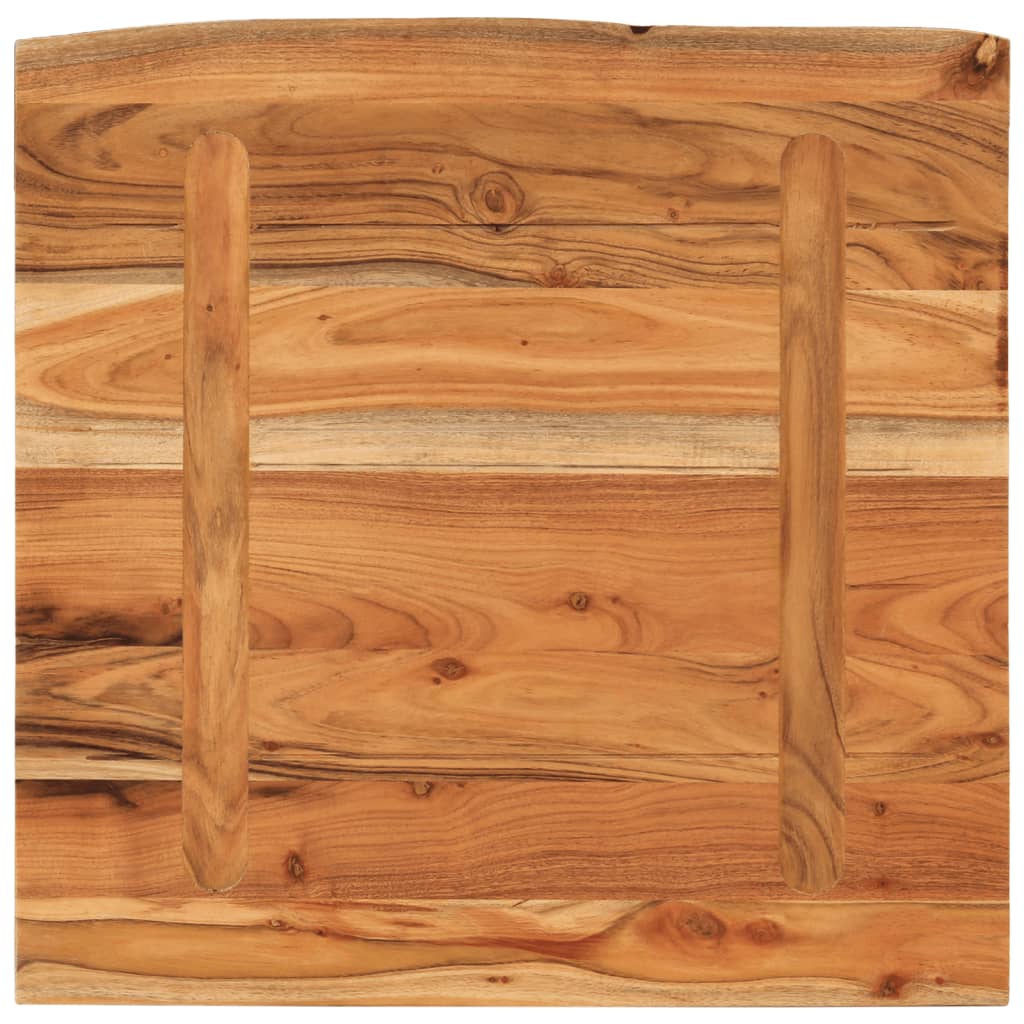 Wandschap vierkant natuurlijke rand 40x40x2,5 cm acaciahout is nu te koop bij PeponiXL, paradijselijk wonen!