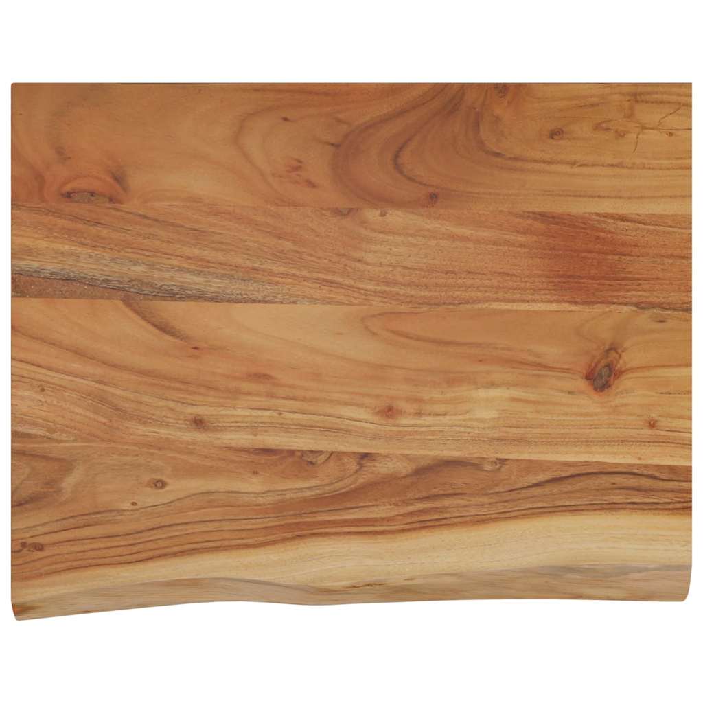 Wandschap rechthoekig natuurlijke rand 50x40x2,5 cm acaciahout is nu te koop bij PeponiXL, paradijselijk wonen!