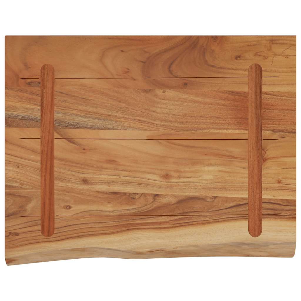 Wandschap rechthoekig natuurlijke rand 50x40x2,5 cm acaciahout is nu te koop bij PeponiXL, paradijselijk wonen!