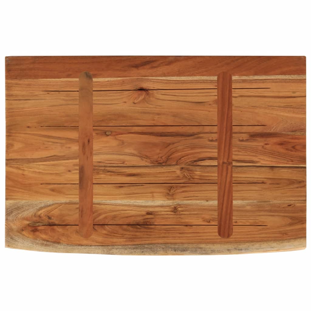 Wandschap rechthoekig natuurlijke rand 70x40x2,5 cm acaciahout is nu te koop bij PeponiXL, paradijselijk wonen!