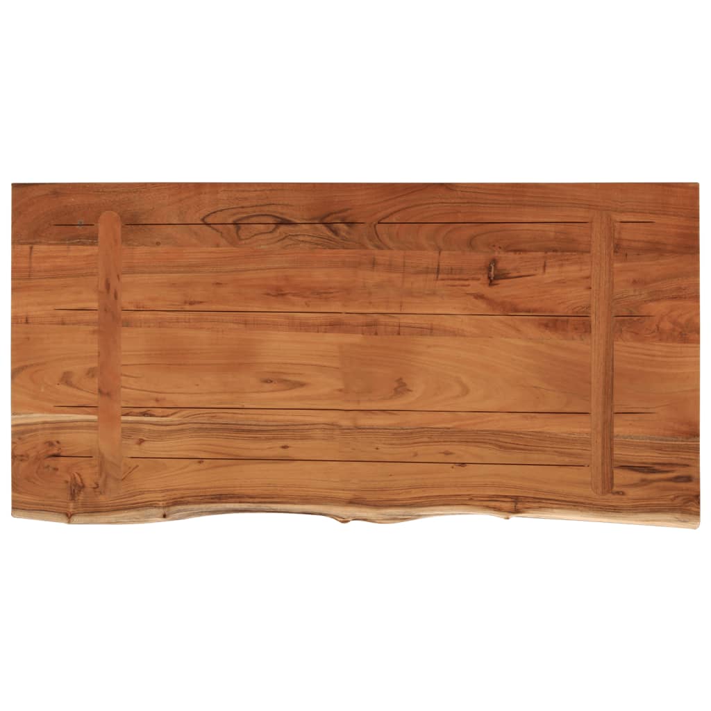 Tafelblad rechthoekig natuurlijke rand 80x40x2,5 cm acaciahout is nu te koop bij PeponiXL, paradijselijk wonen!
