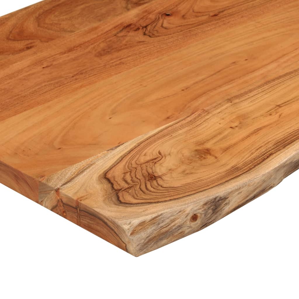 Tafelblad rechthoekig natuurlijke rand 80x40x2,5 cm acaciahout is nu te koop bij PeponiXL, paradijselijk wonen!