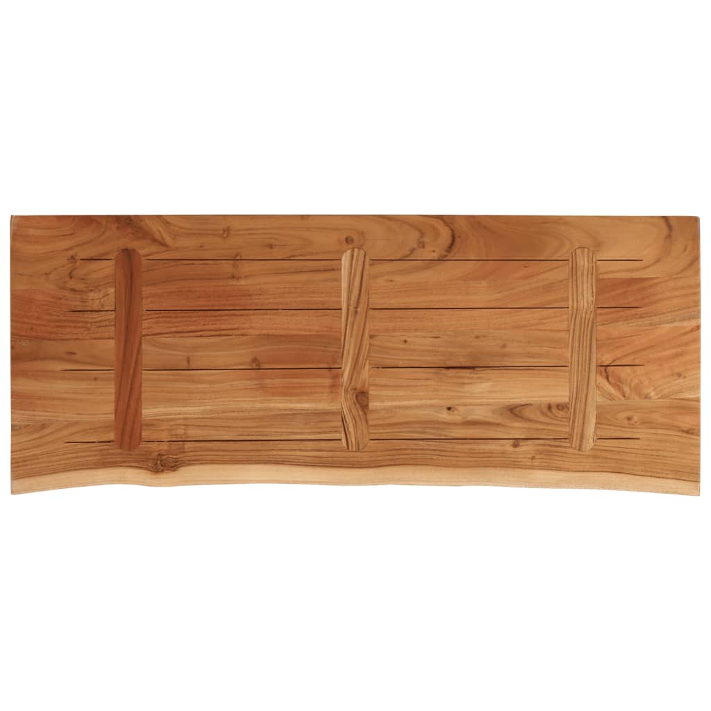 Tafelblad rechthoekig natuurlijke rand 90x40x2,5 cm acaciahout is nu te koop bij PeponiXL, paradijselijk wonen!