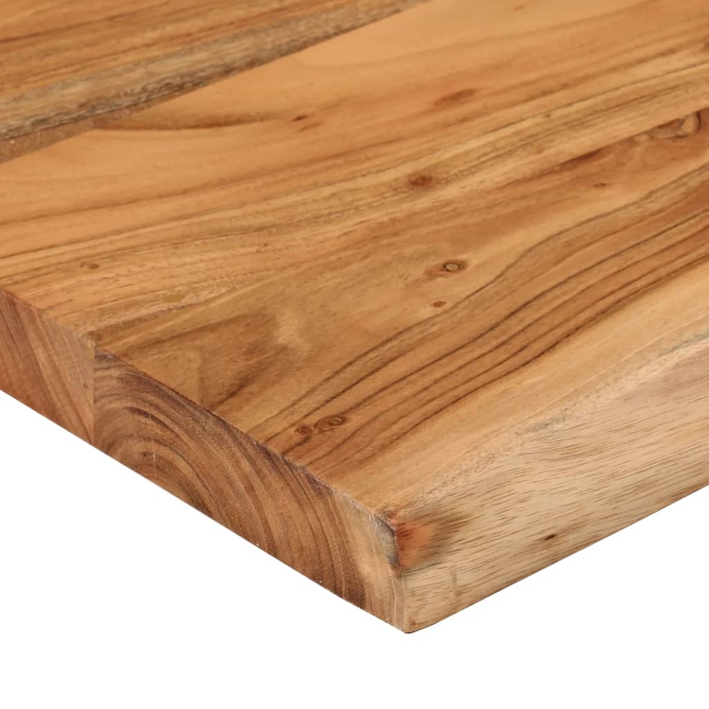 Tafelblad rechthoekig natuurlijke rand 90x40x2,5 cm acaciahout is nu te koop bij PeponiXL, paradijselijk wonen!