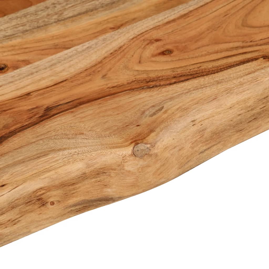Tafelblad rechthoekig natuurlijke rand 180x40x2,5 cm acaciahout is nu te koop bij PeponiXL, paradijselijk wonen!