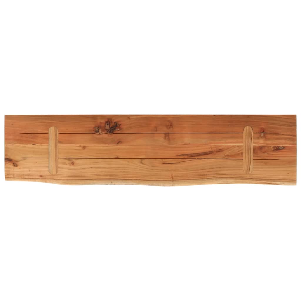 Wandschap rechthoekig natuurlijke rand 80x20x3,8 cm acaciahout is nu te koop bij PeponiXL, paradijselijk wonen!