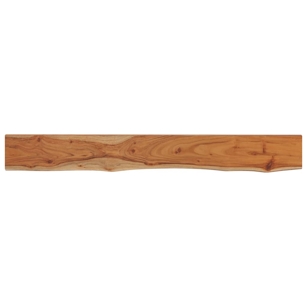 Wandschap rechthoekig natuurlijke rand 140x20x3,8 cm acaciahout is nu te koop bij PeponiXL, paradijselijk wonen!