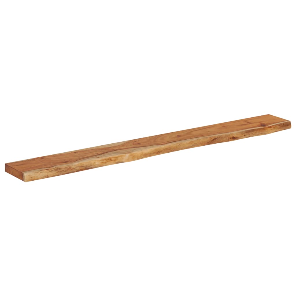 Wandschap rechthoekig natuurlijke rand 180x20x3,8 cm acaciahout is nu te koop bij PeponiXL, paradijselijk wonen!