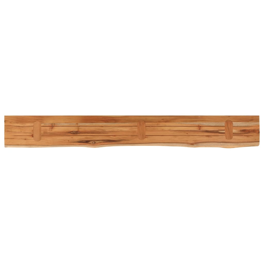 Wandschap rechthoekig natuurlijke rand 180x20x3,8 cm acaciahout is nu te koop bij PeponiXL, paradijselijk wonen!
