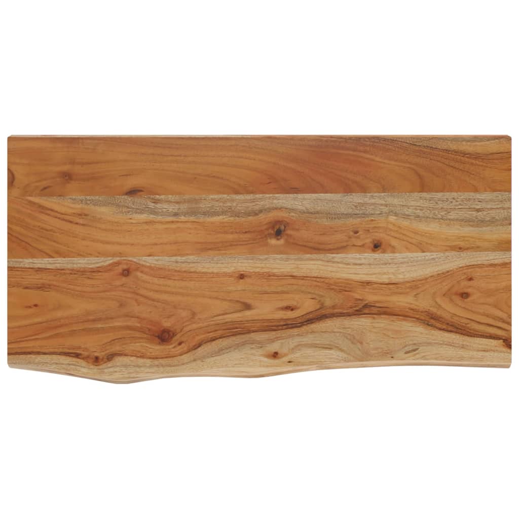 Wandschap rechthoekig natuurlijke rand 60x30x3,8 cm acaciahout is nu te koop bij PeponiXL, paradijselijk wonen!