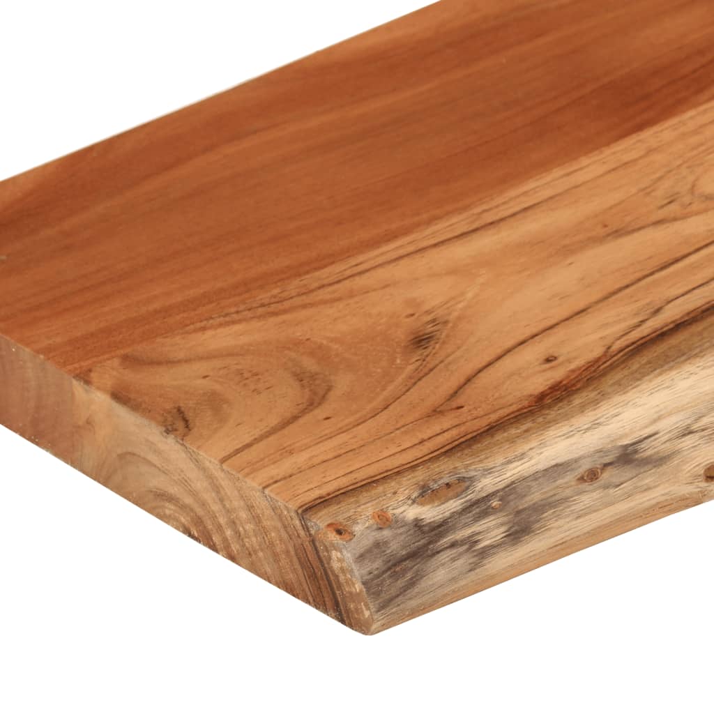 Wandschap rechthoekig natuurlijke rand 80x30x3,8 cm acaciahout is nu te koop bij PeponiXL, paradijselijk wonen!