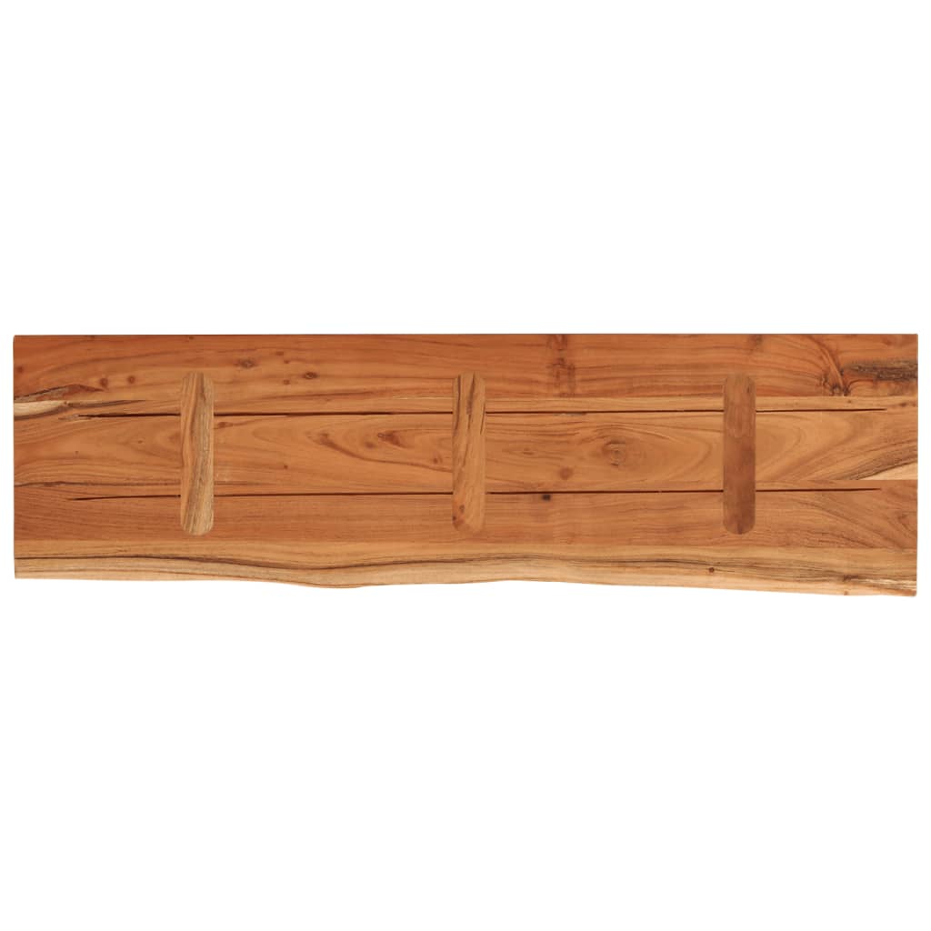 Wandschap rechthoekig natuurlijke rand 90x30x3,8 cm acaciahout is nu te koop bij PeponiXL, paradijselijk wonen!