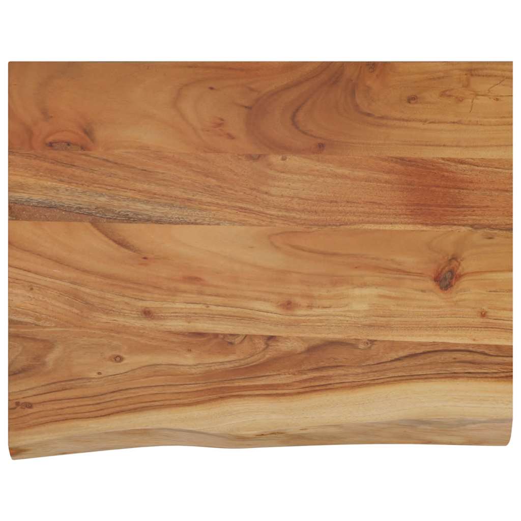 Wandschap rechthoekig natuurlijke rand 50x40x3,8 cm acaciahout is nu te koop bij PeponiXL, paradijselijk wonen!