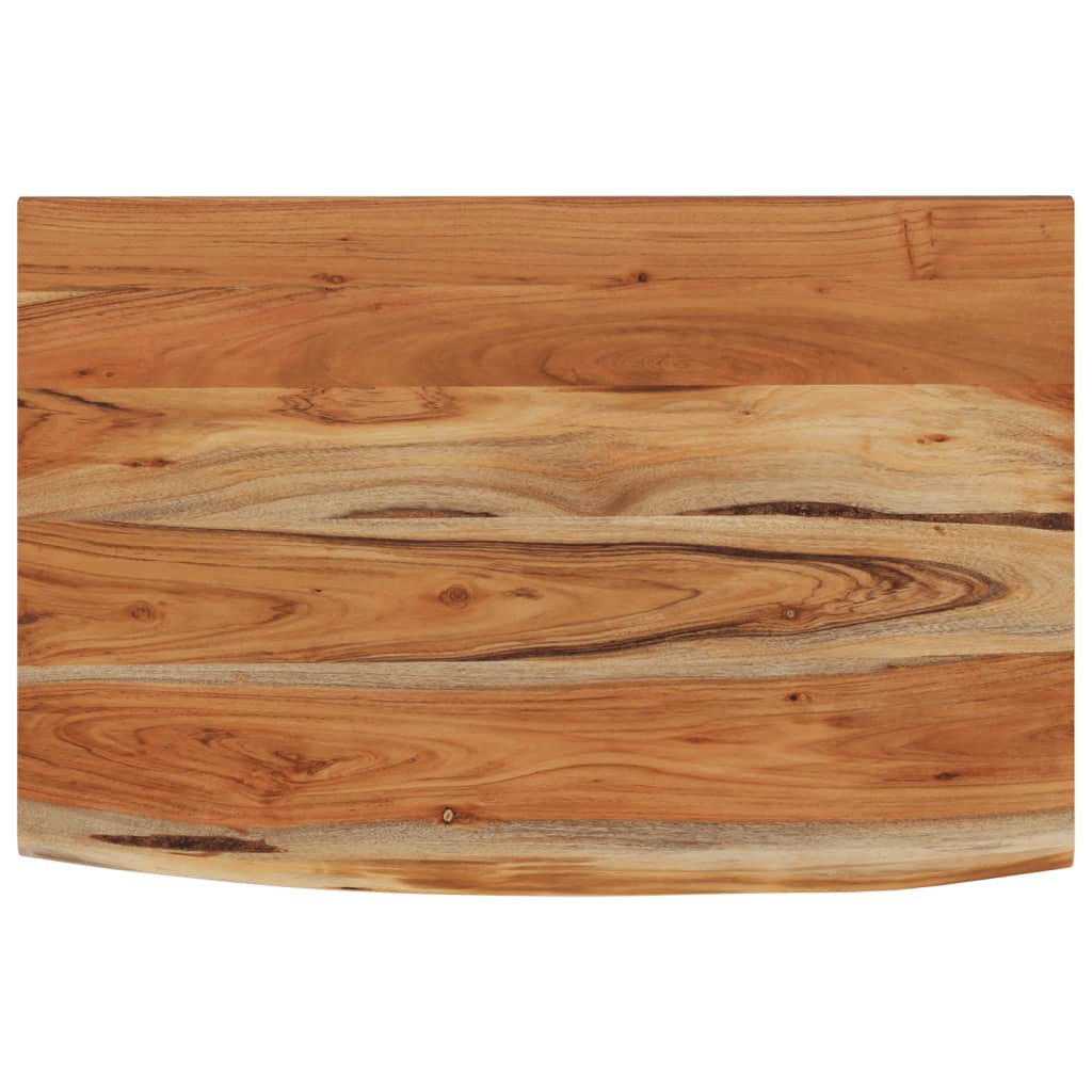 Wandschap rechthoekig natuurlijke rand 70x40x3,8 cm acaciahout is nu te koop bij PeponiXL, paradijselijk wonen!