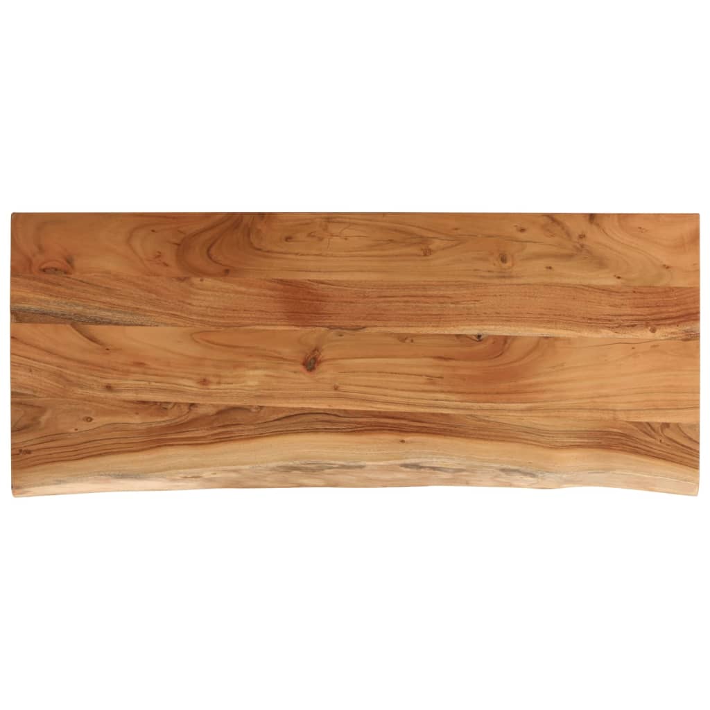Tafelblad rechthoekig natuurlijke rand 100x40x3,8 cm acaciahout is nu te koop bij PeponiXL, paradijselijk wonen!