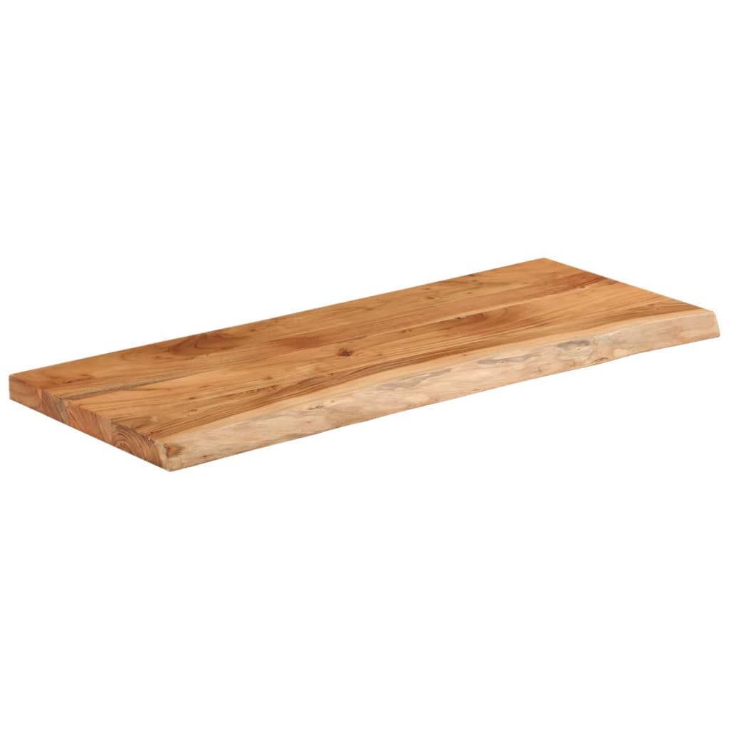 Tafelblad rechthoekig natuurlijke rand 100x40x3,8 cm acaciahout is nu te koop bij PeponiXL, paradijselijk wonen!