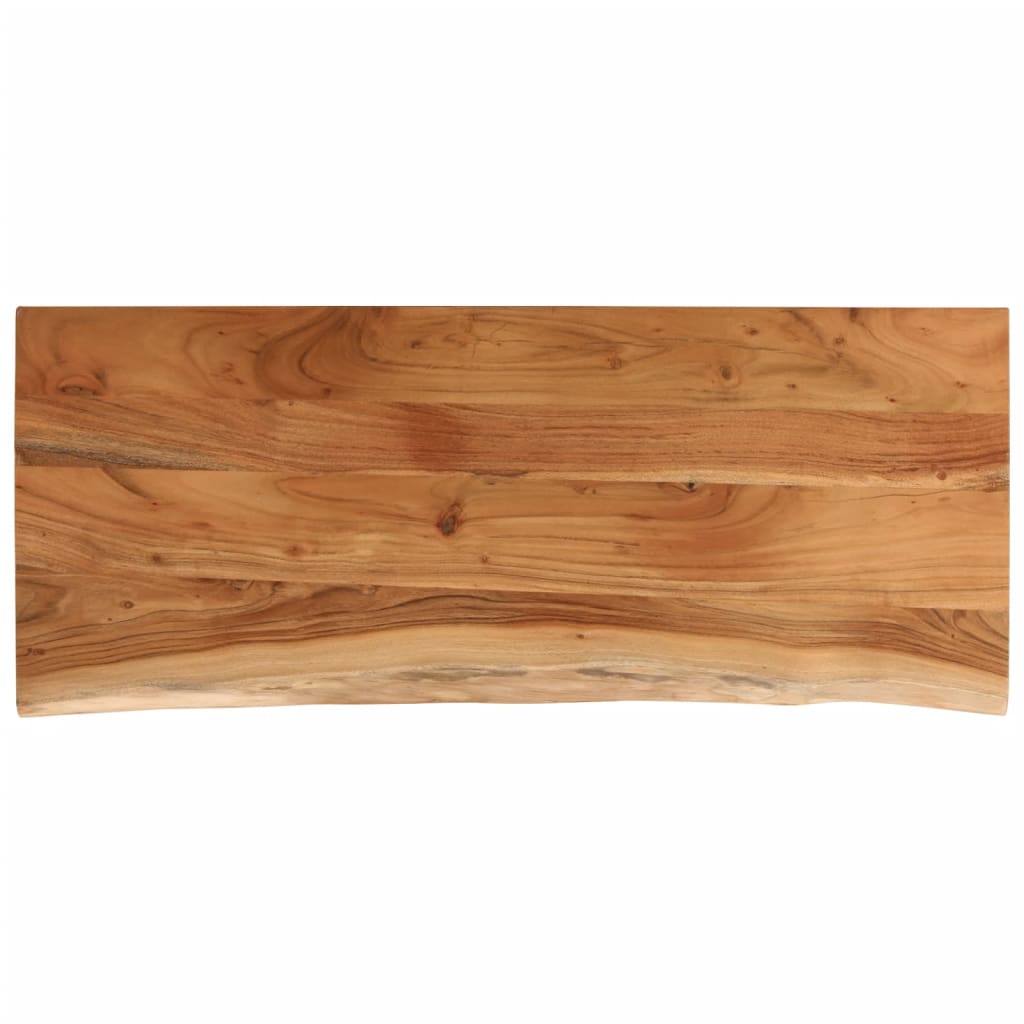 Tafelblad rechthoekig natuurlijke rand 110x40x3,8 cm acaciahout is nu te koop bij PeponiXL, paradijselijk wonen!