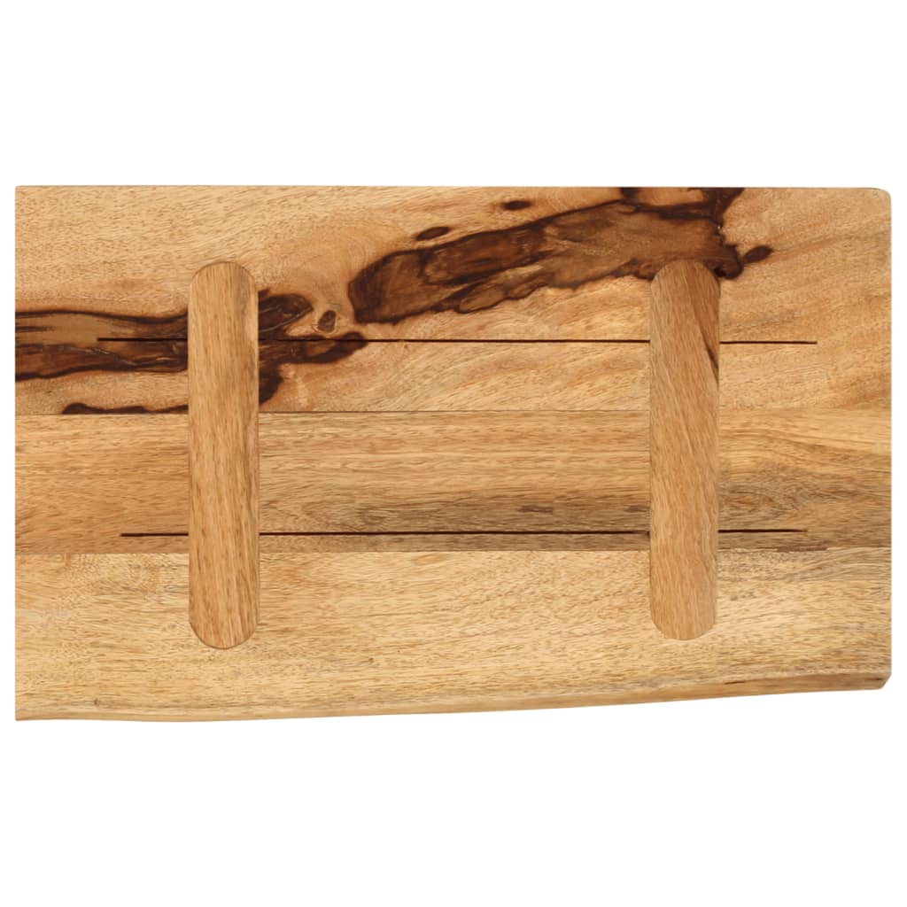Tafelblad met natuurlijke rand 40x20x2,5 cm massief mangohout is nu te koop bij PeponiXL, paradijselijk wonen!