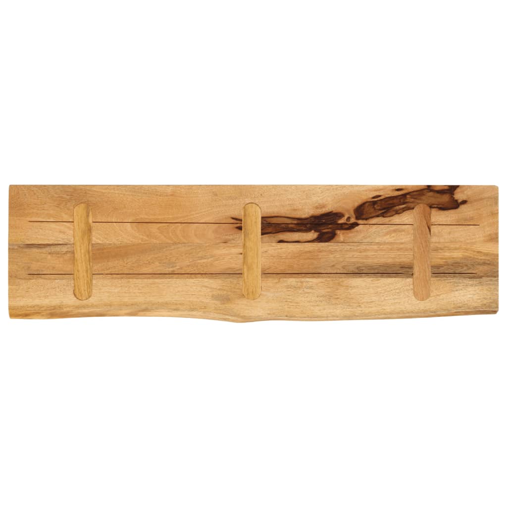 Tafelblad met natuurlijke rand 100x30x2,5 cm massief mangohout is nu te koop bij PeponiXL, paradijselijk wonen!