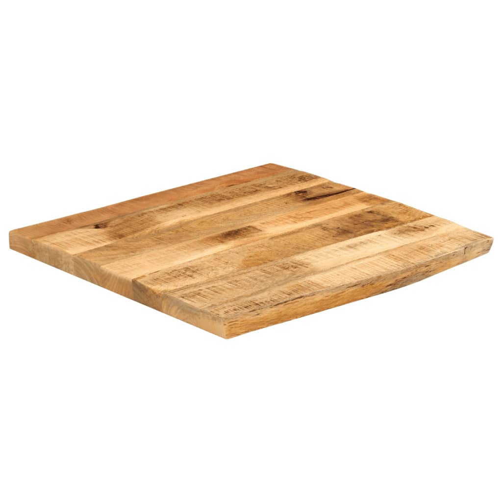 Tafelblad met natuurlijke rand 40x40x2,5 cm massief mangohout is nu te koop bij PeponiXL, paradijselijk wonen!
