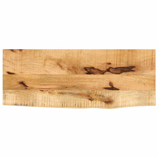 Tafelblad met natuurlijke rand 70x40x2,5 cm massief mangohout is nu te koop bij PeponiXL, paradijselijk wonen!