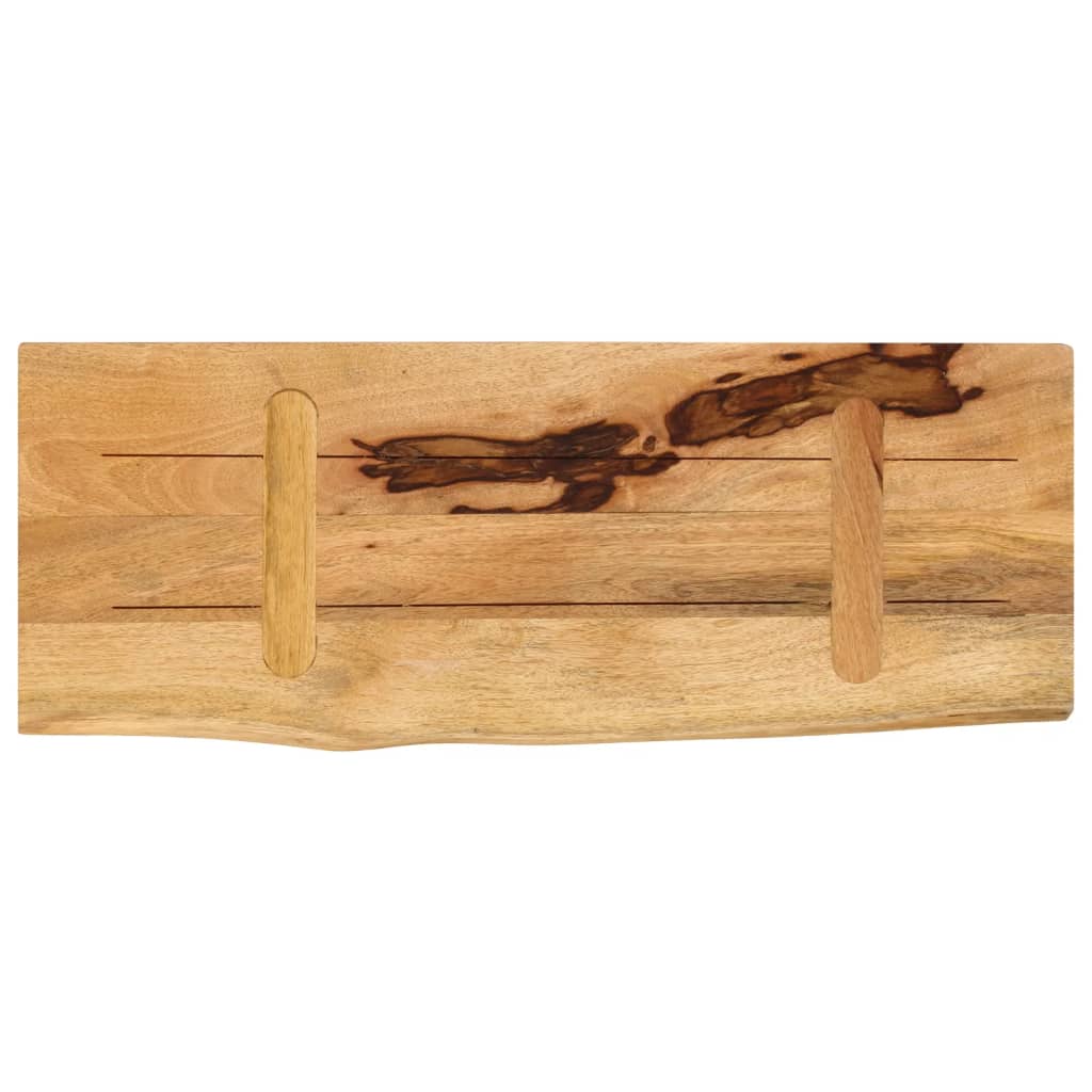 Tafelblad met natuurlijke rand 70x40x2,5 cm massief mangohout is nu te koop bij PeponiXL, paradijselijk wonen!