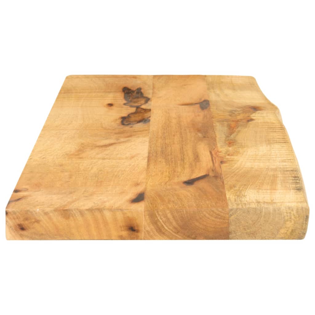 Tafelblad met natuurlijke rand 90x40x2,5 cm massief mangohout is nu te koop bij PeponiXL, paradijselijk wonen!