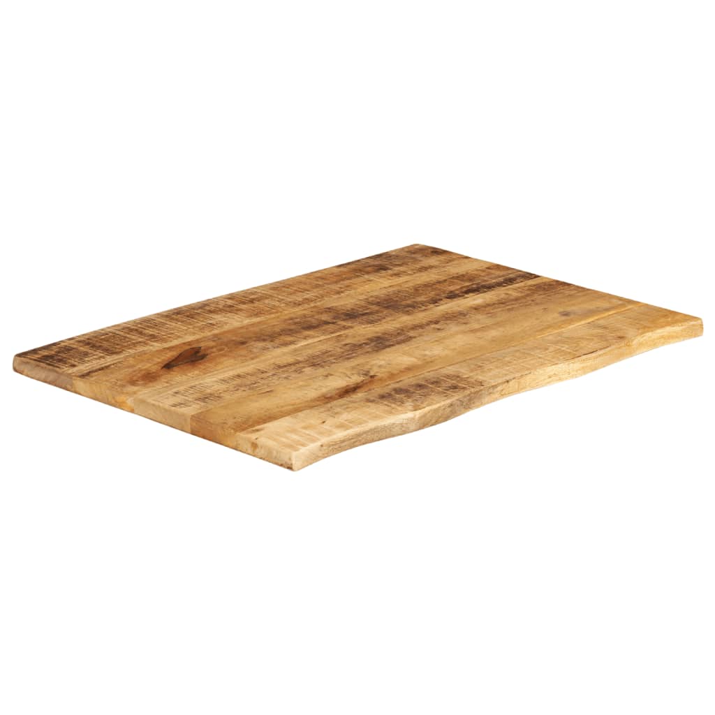 Tafelblad met natuurlijke rand 70x60x2,5 cm massief mangohout is nu te koop bij PeponiXL, paradijselijk wonen!
