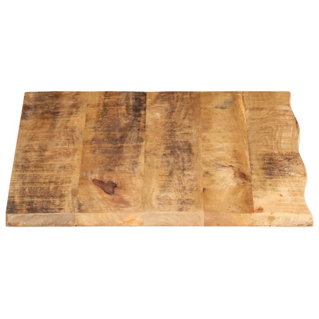Tafelblad met natuurlijke rand 70x60x2,5 cm massief mangohout is nu te koop bij PeponiXL, paradijselijk wonen!