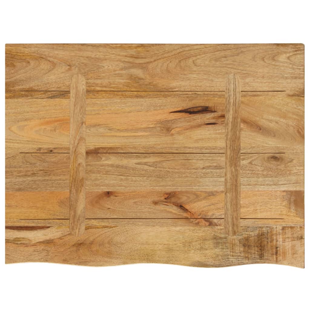 Tafelblad met natuurlijke rand 80x60x2,5 cm massief mangohout is nu te koop bij PeponiXL, paradijselijk wonen!