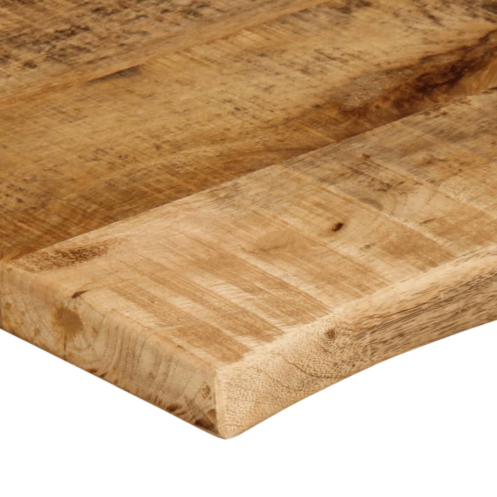 Tafelblad met natuurlijke rand 80x60x2,5 cm massief mangohout is nu te koop bij PeponiXL, paradijselijk wonen!